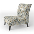 thumbnail image 3 of Designart "Elegant Ivory Seashell Florals III" White Floral Upholstered Accent Chair - Cottage Arm Chair For Bedroom, 3 of 5