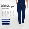 thumbnail image 5 of VIAOLI  Scrub for Women Set Y-neck Scrub Top & Cargo Pants, Breathable, Quick Drying, 5 of 6