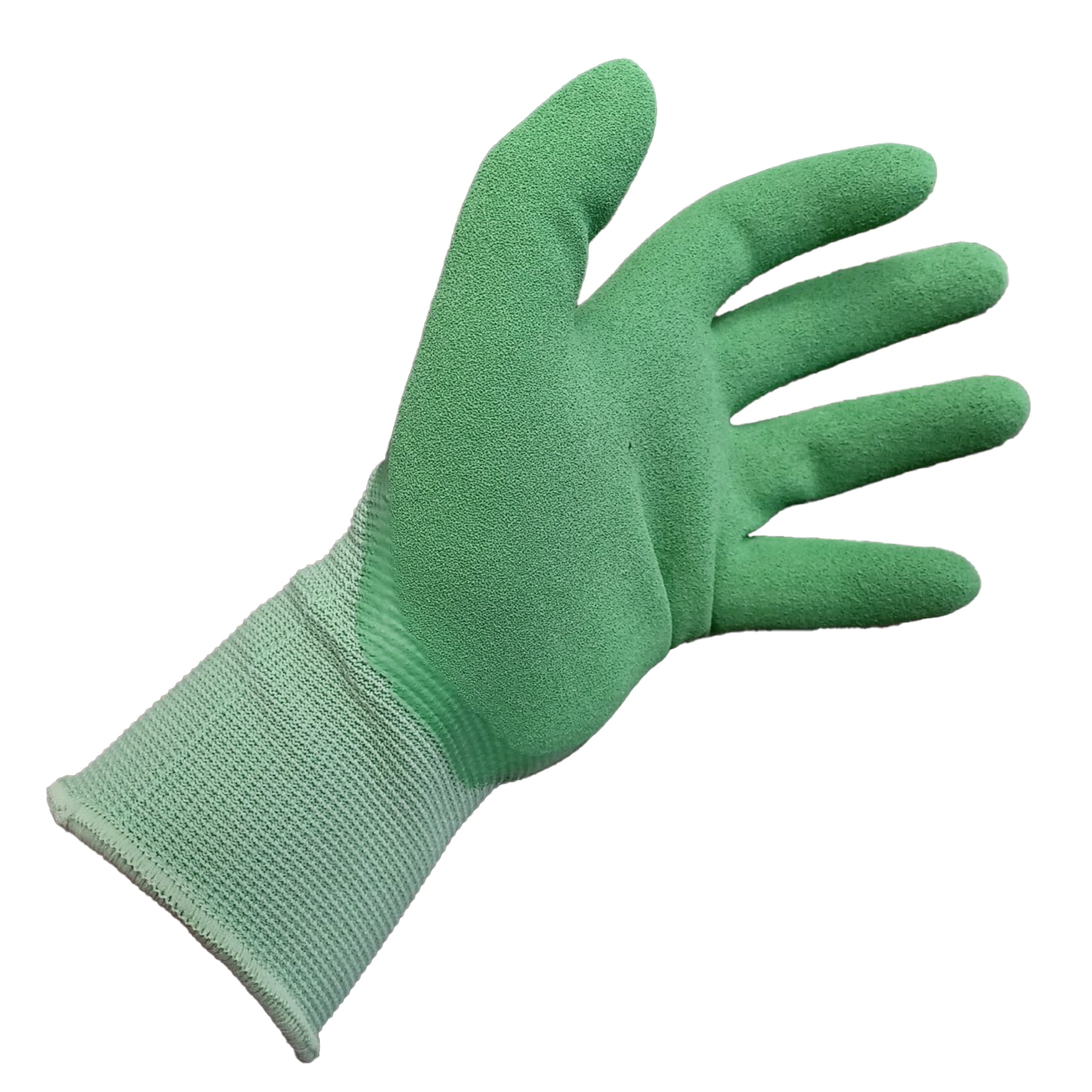 Expert Gardener Ladies Double Dipped Latex Glove, Small, Green