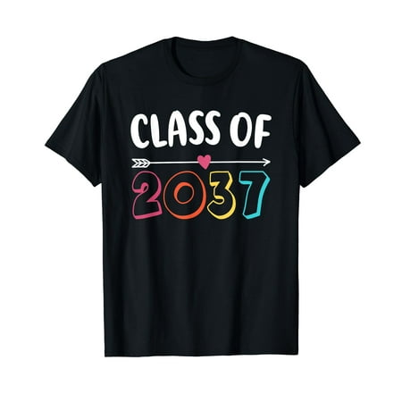 

Class of 2037 Est 2024 Grow With Me Handprints Kindergarten T-Shirt