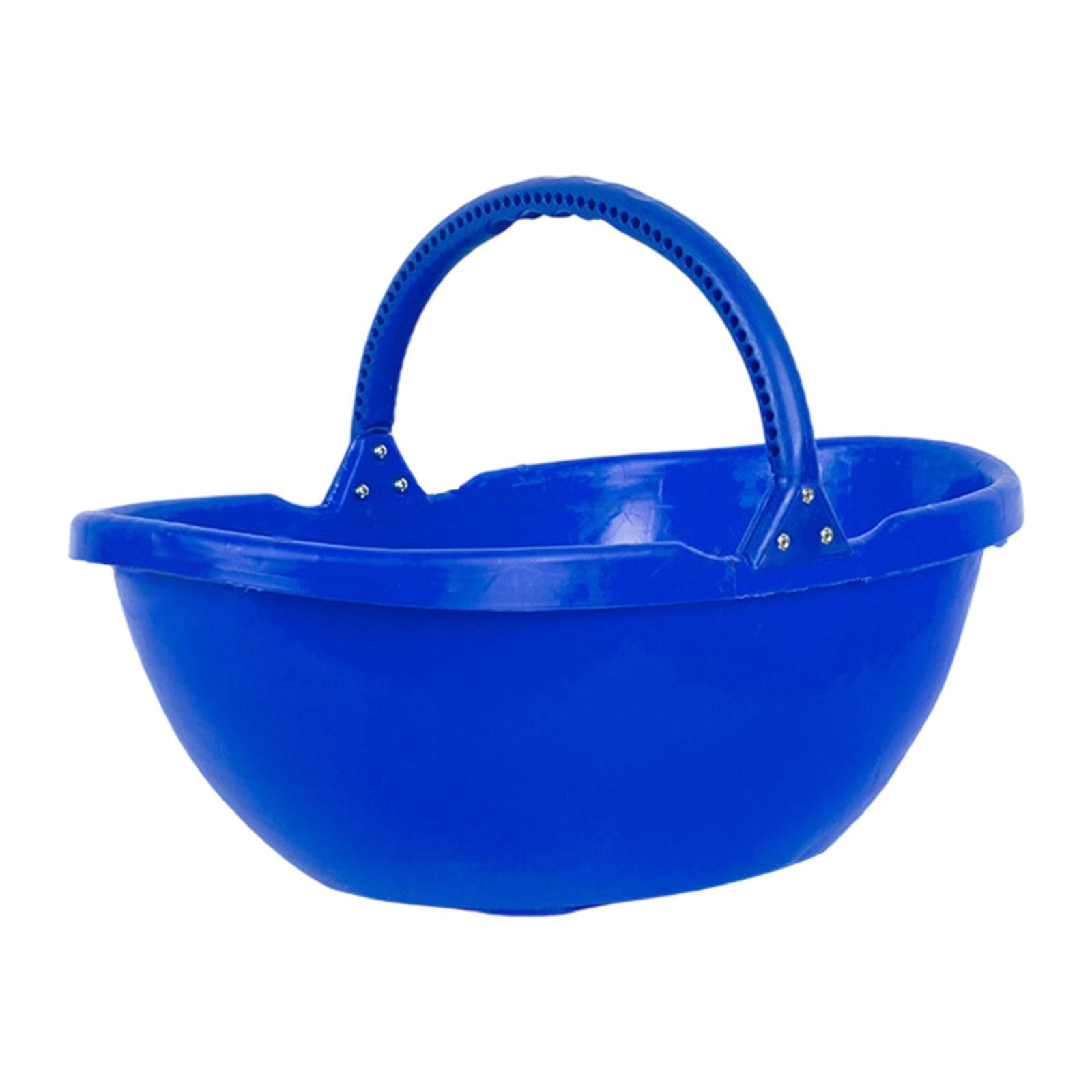 Miulika Garden Harvesting Basket, Picking Basket with Handle, Multipurpose Handheld Harvesting Tool for Lawn, Kitchen, Farm, Garden, Yard Blue