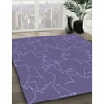 thumbnail image 3 of Ahgly Company Machine Washable Indoor Square Transitional Medium Slate Blue Area Rugs, 8' Square, 3 of 7