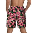 thumbnail image 2 of Lsque Mens Swim Trunks Trendy Floral Pattern - Bathing Suit Compression Liner - Beach Swim Shorts Swimwear - (S-3XL) - Stretch Quick Dry -X-Large, 2 of 9
