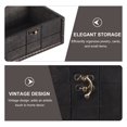 thumbnail image 3 of UPOUART Desktop Jewelry Storage Box Black Wooden Privacy Protection For Home Decor 1Set, 3 of 8