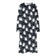 thumbnail image 6 of SELONE Nightgowns Long Sleeve for Women Plus Size Crew Neck Maxi Sleep Shirt Ghost Bats Nighties Halloween Dress, 6 of 8