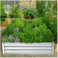thumbnail image 5 of 3 ft. x 4 ft. Silver Planting Bed Raised Garden Bed Metal Garden Bed for Vegetable Flower Bed Kit, 5 of 5