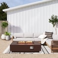 thumbnail image 7 of AVAWING 56" Patio Propane & 50,000 BTU Rectangle Concrete Fire Pit Table, Auto-Ignition, Brown, 7 of 7