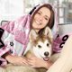 thumbnail image 3 of LHSHID Dog Mom Gifts for Women Gifts for Dog Moms Dog Lovers Gifts for Women Dog Mom Gift for Christmas Mothers Day Best Dog Mom Birthday Blanket 50"x60", 3 of 6