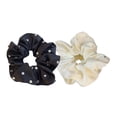 thumbnail image 1 of Shisuyan 2pcs Scrunchies Rhinestone Scrunchies Fashion Ponytail Holder Large Scrunchies Hair Ropes, 1 of 9