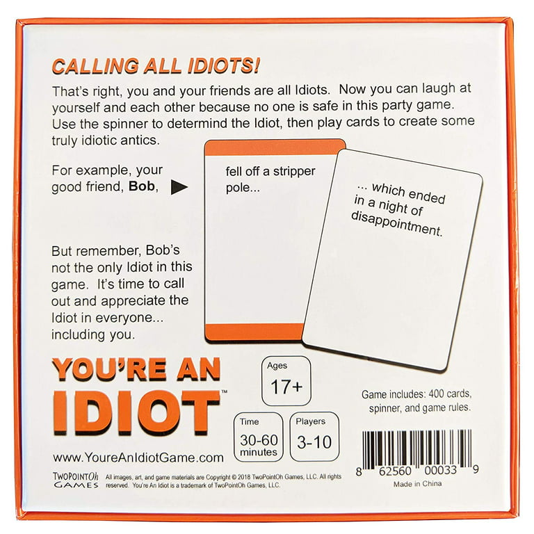 R & R Games You Must Be An Idiot! Game