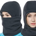 thumbnail image 3 of Shisuyan Windproof Full Cover Cycling Head Cover Grey Polar Fleece 1Set 15x11in, 3 of 8