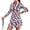American Flag Zebra Stripe, variant on Hummingbird Hydrangea Flower Print Womens Two Piece Tennis Dress Zip Up Golf Dress UPF 50+ Athletic Dresses Long Sleeve Exercise Sports Wear with Pocket and Shorts, XL