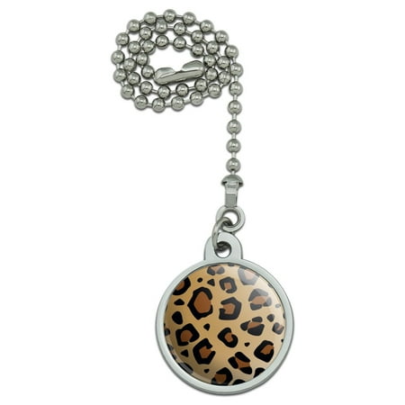 Leopard Print Animal Spots Ceiling Fan And Light Pull Chain