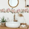 thumbnail image 1 of Herunwer Floral Leaves Bedroom Living Room Home Background Beautification Wall Sticker, 1 of 6