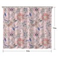 thumbnail image 5 of Pioneer Flower Floral Print Pattern Shower Curtain 84"x72" ,Bathroom Decorative Shower Curtains Set with 12 Hooks,Modern Waterproof Washable Shower Curtain, 5 of 6