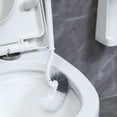 thumbnail image 7 of Matoen Heavy-Duty Toilet Brush with Hard Bristles - Long Handle Bowl Cleaner for Bathroom & Toilet Cleaning - Non-Slip Base & Fast-Drying Design (White, Plastic), 7 of 7