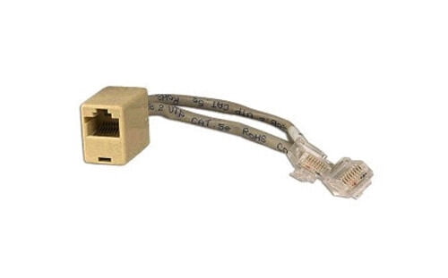 6/" Cat5e RJ-45 to Dual RJ-45 F Ethernet T-Ad M