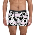 thumbnail image 1 of Fotbe Cute Animal with Cow Calzoncillos Tipo Boxer con Bolsa de Soporte Total para Hombre, X-Temp Fresco, Transpirable y de Secado Rápido-X-Large, 1 of 5