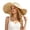 Beige, variant on Women Sun Hat Wide Brim Cap Summer Fashionable Bow Beach Travel Visor Cap