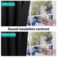 thumbnail image 5 of NICETOWN 100% Blackout Curtains for Bedroom with Black Liner, 2 Layers Full Blackout Insulated Noise Reducing Drapes Rod Pocket Energy Saving Window Curtains,42"x63", Black, Set of 2, 5 of 9
