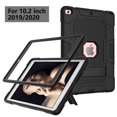 thumbnail image 3 of iPad 8th Generation Case, iPad 7th Generation Case, Heavy Duty Rugged Hybrid Shockproof Protective Cover with Kickstand for Apple iPad 10.2-Inch Tablet 2020/2019 Release, Black, 3 of 6