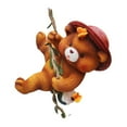 thumbnail image 3 of LOVIVER Climbing Bear Sculpture Resin Statue Cute Easy to Use Decoration Bear Figurine Garden Ornament for Terrace Yard Porch Outdoor Light yellow, 3 of 8
