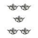 thumbnail image 3 of Qarigey Accesorios de media cara Retro Prom Masquerade Bola veneciana Fiesta Rendimiento Danza Decoración Halloween plata antigua Type2 NO2 Qarigey CBP373014, 3 of 5