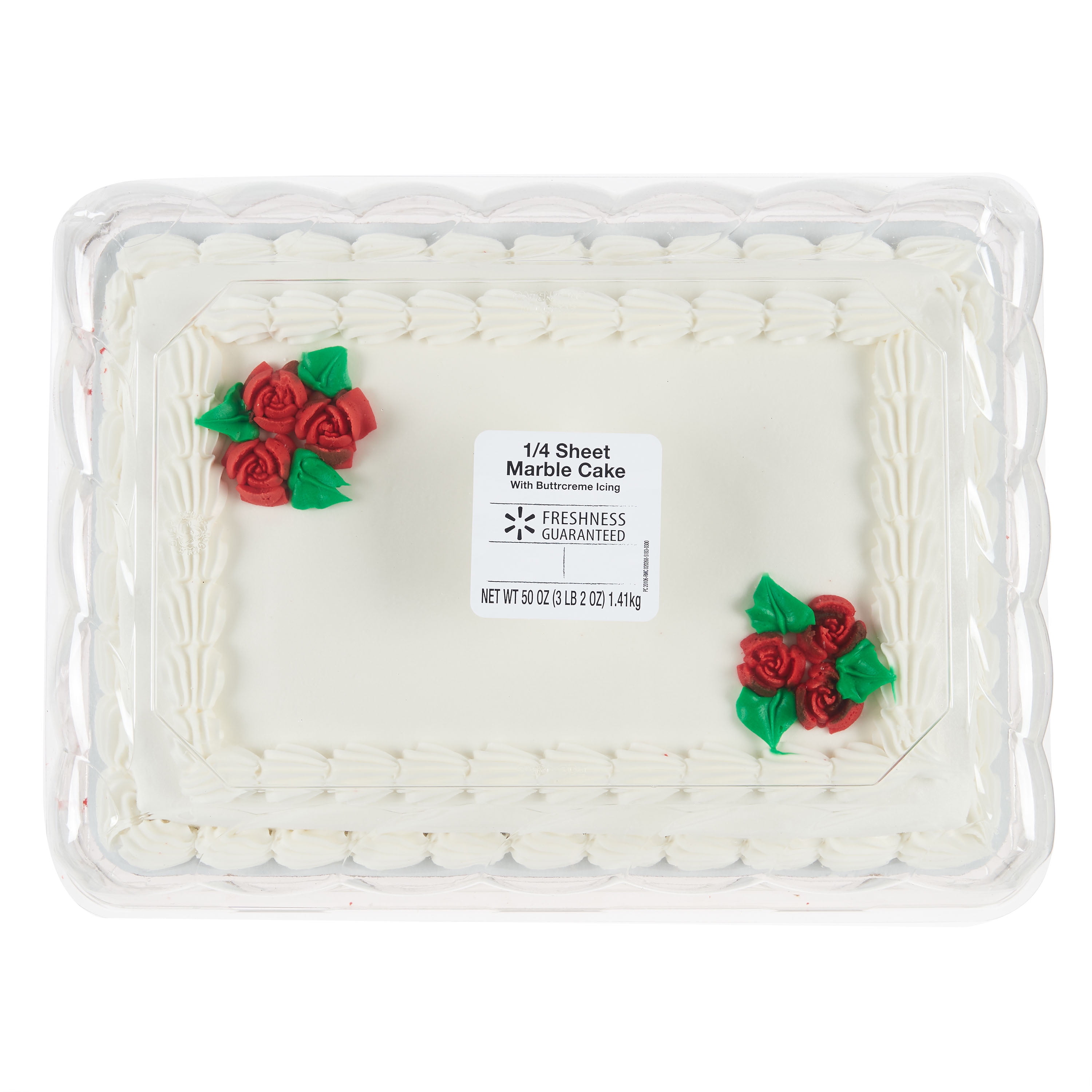 Freshness Guaranteed 1 2 Sheet White Cake With Buttercreme 7lb 4oz Walmart Com Freshness Guaranteed 1 2 Sheet White Cake With Buttercreme 7lb 4oz Walmart Com