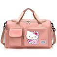thumbnail image 5 of Bolsa de deporte con estampado de dibujos animados de Hello Kitty, con espacio para guardar zapatos, bolsa de lona de gran capacidad, bolsa de hombro deportiva portátil, bolsa de viaje, 5 of 5