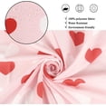 thumbnail image 6 of Valentine''s Day Shower Curtain, Weighted Bottom Romantic Love Theme Pink and Red Little Heart Fabric Bathroom Curtain Home Decor Waterproof Washable with 12 Hooks,72"x72", 6 of 6