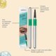 thumbnail image 3 of Brown, three-dimensional, natural four-pronged eyebrow pencil for everyday shaping and filling, creating a natural, smooth, and hair-like eyebrow shap, 3 of 4