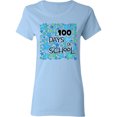 thumbnail image 3 of Inktastic 100 Days of School Stars in Blue Women's T-Shirt, 3 of 5