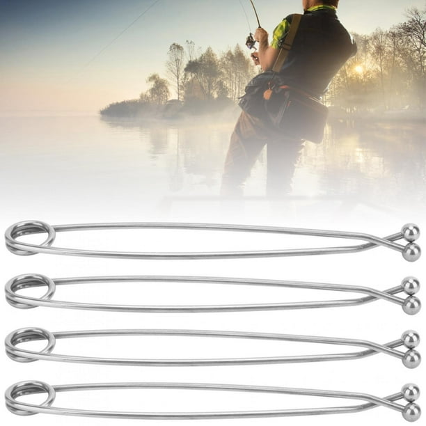 Khall 4PCS Stainless Steel Fish Brace Mouth Spreader Hanger Hook Holder  Remover Tool Accessory,Fish Mouth Spreader,Fishing Hook Remover 