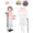 Pink, variant on Gingprous Old Lady Dress Up for Kids, 100th Day of School Granny Wig Accessories Outfit