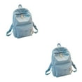thumbnail image 4 of relayinert Cloth Lightweight And Practical Shoulder Bag For Everyday Practical Gifts Spacious School Backpack light blue 2Set, 4 of 6