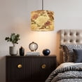 thumbnail image 5 of Chinoiserie Linen Drum Lampshades Vintage Sparrow Birds Soft Chrysanthemum Flowers 13"x13"x10" Light Shade for Table Lamps Floor Lamp Shades Lampshade Replacement Assembly Required, 5 of 8