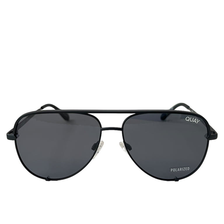 Quay High Key Micro Polarized Sunglasses, Black Smoke  display picture 1