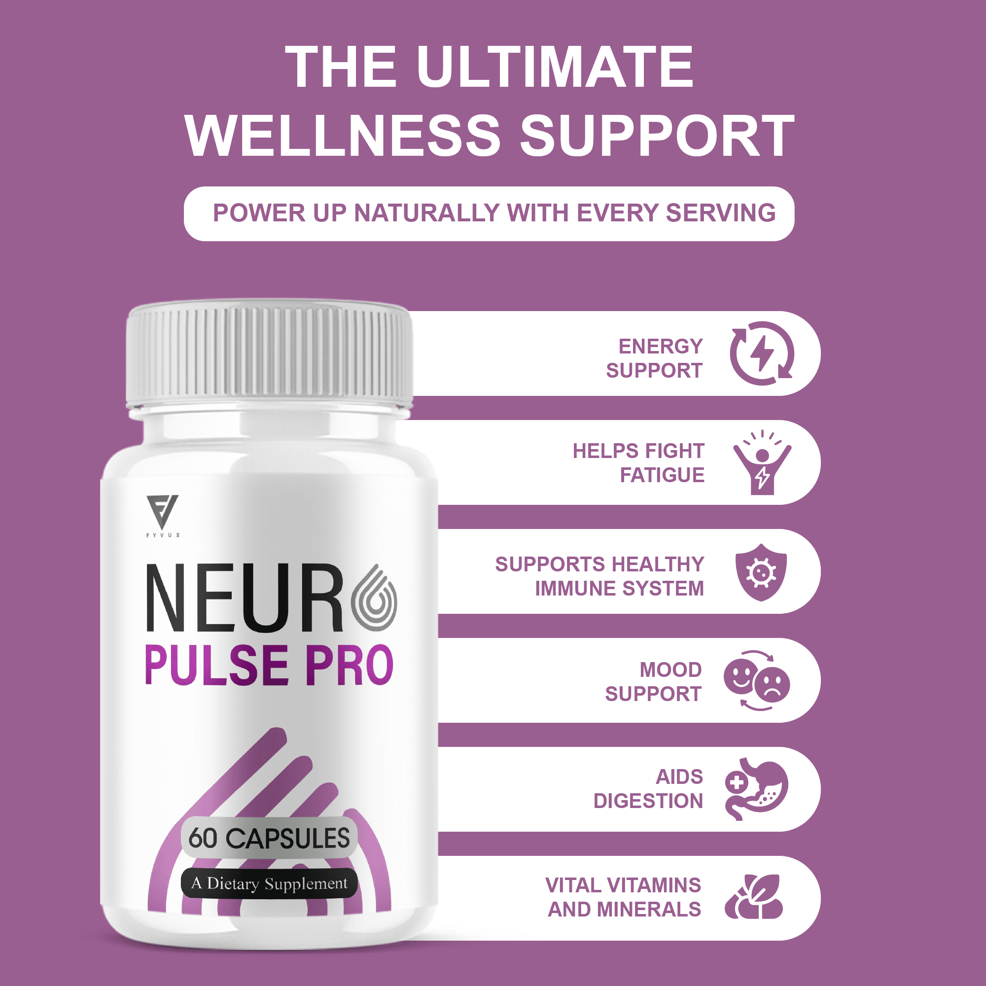 (2 Pack) Neuro Pulse Pro Brain Support, NeuroPulsePro Supplement (120 Capsules)