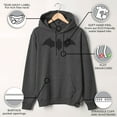 thumbnail image 3 of Men's Batman Logo Classic Pull Over Hoodie Charcoal Heather Large, 3 of 8