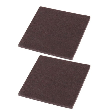 - Felt Square Sofa Cupboard Leg Protector Mat Pad Chocolate Color 85mm x 85mm 2pcs
