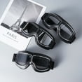 thumbnail image 2 of Sinyiin Motorcycle Goggles Vintage Pilot Style Cruiser Scooters Goggle Outdoor Sand Goggles Bike Racer Cruiser Touring Eyewear, 2 of 13