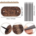 thumbnail image 5 of Tuscom 2Pcs Elegant Oval Faux Leather Hair Clip, Classic Retro Hair Slide for Women, Secure Ponytail Holder for Long, Wavy, Curly Hair - Perfect Gifts for Thanksgiving, Christmas, Mother’s Day, 5 of 5