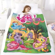 My Little Pony Friendship Is Magic-Anti-Pilling Flannel Blanket Soft Lightweight Plush Fuzzy Cozy Luxury Blanket for Home and Kitchen Use – Perfect for Kids and Adults 32*48(80cm*120cm)