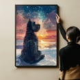 thumbnail image 6 of Kerry Blue Terrier Dog Art Print Poster, Wall art Canvas Painting Decor, Dog Pop Starry Night Art Home Decor Artwork For Bedroom Living Room Bathroom Décor, 6 of 6
