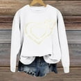 thumbnail image 4 of Valentine's Day Women Oversize Sweatshirts Lover Heart Graphic Shirts Daily Home Outdoor Workout Long Sleeve O Neck Printed Street Blouse 2026 Fall Trendy Outfits, 4 of 5