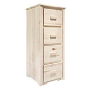 Montana Woodworks  Homestead Collection File Cabinet- Lacquered - 4-Drawer