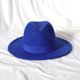 thumbnail image 3 of Sombrero de copa con cinta del mismo color, sombrero de fieltro de lana con cinta plana, sombrero para el sol para hombres y mujeres, sombrero de jazz de lana de imitación de lana, 3 of 6