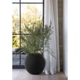 thumbnail image 5 of Veradek Strata Series Sphere Plastic-Stone Round Planter - Black, 2 Pack, 5 of 9