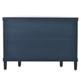 thumbnail image 4 of Kselythan U Shape Accent Storage Cabinet, With Antique Pattern Doors Shelves Wood Legs Buffet Sideboard, Wooden Storage Cabinet For Living Room/Kitchen/Entryway/Hallway, 4 of 9