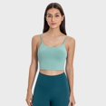 thumbnail image 1 of Chaleco deportivo a prueba de golpes para primavera y verano con almohadilla para el pecho, top deportivo sexy con tirantes para fitness y yoga, 1 of 6